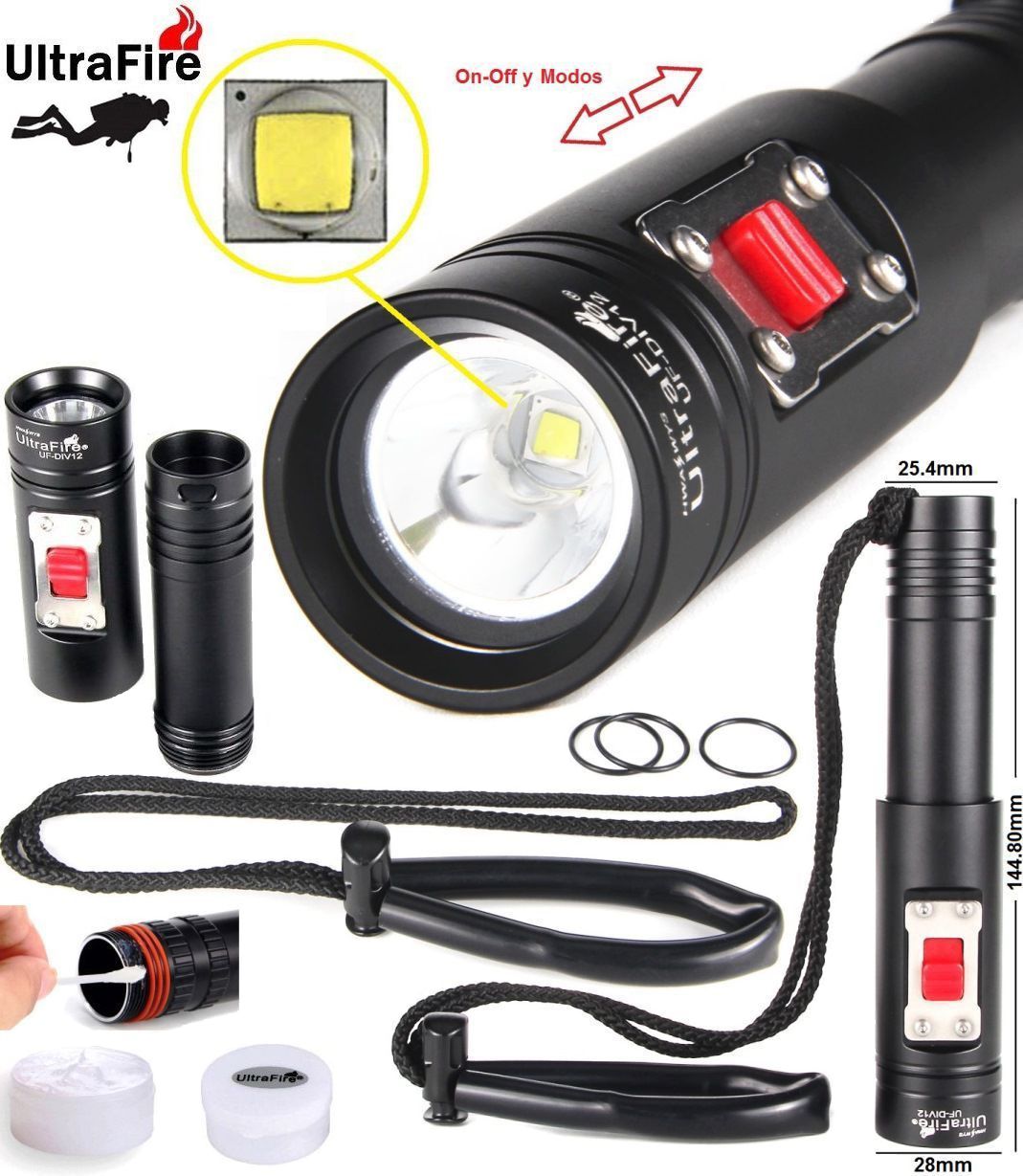 ULTRAFIRE UF-DIV12 L2 1000LM